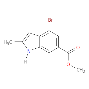 4-溴-2-甲基-1H-吲哚-6-羧酸甲酯