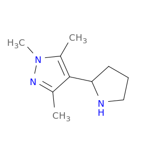 1,3,5-trimethyl-4-(pyrrolidin-2-yl)-1H-pyrazole