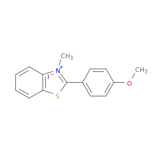 Benzothiazolium, 2-(4-methoxyphenyl)-3-methyl-, iodide