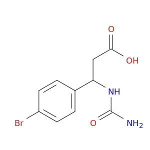 3-(4-Bromophenyl)-3-(carbamoylamino)propanoic Acid