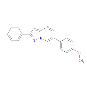 Pyrazolo[1,5-a]pyrimidine,6-(4-methoxyphenyl)-2-phenyl-