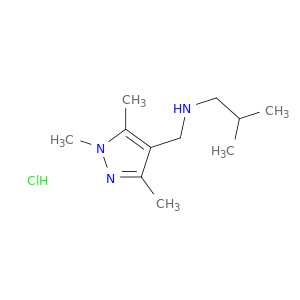 1H-吡唑-4-甲烷胺,1,3,5-三甲基-N-(2-甲基丙基)-,盐酸盐(1：1)