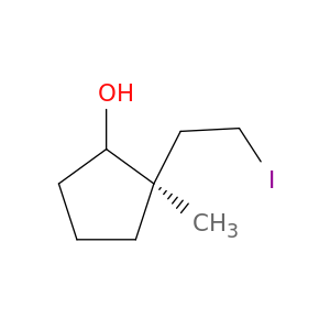 Cyclopentanol, 2-(2-iodoethyl)-2-methyl-, (2R)-
