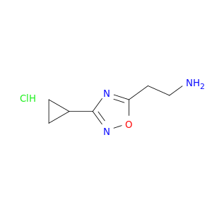[2-(3-Cyclopropyl-1,2,4-oxadiazol-5-yl)ethyl]amine hydrochloride