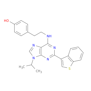 4-(2-((2-(苯并[b]噻吩-3-基)-9-异丙基-9H-嘌呤-6-基)氨基)乙基)苯酚