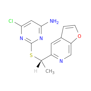 4-Pyrimidinamine, 6-chloro-2-[[(1S)-1-furo[2,3-c]pyridin-5-ylethyl]thio]-