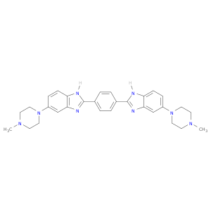 1H-Benzimidazole, 2,2'-(1,4-phenylene)bis[5-(4-methyl-1-piperazinyl)-