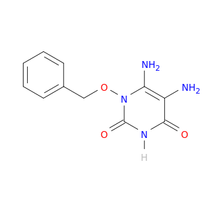 2,4(1H,3H)-Pyrimidinedione, 5,6-diamino-1-(phenylmethoxy)-