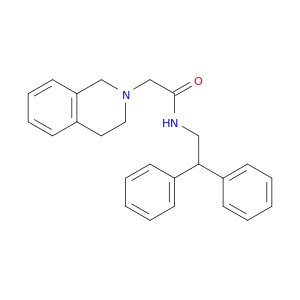 2(1H)-Isoquinolineacetamide, N-(2,2-diphenylethyl)-3,4-dihydro-