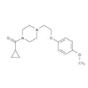 Methanone, cyclopropyl[4-[2-(4-methoxyphenoxy)ethyl]-1-piperazinyl]-
