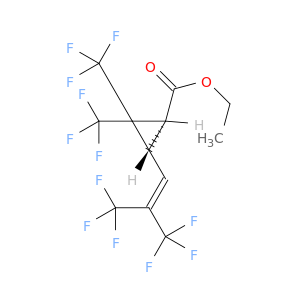 ETHYL (1R,3S)-2,2-BIS(TRIFLUOROMETHYL)-3-[3,3,3-TRIFLUORO-2-(TRIFLUOROMETHYL)PROP-1-ENYL]CYCLOPROPANE-1-CARBOXYLATE