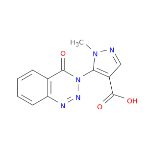 1-Methyl-5-(4-oxo-1,2,3-benzotriazin-3(4H)-yl)-1H-pyrazole-4-carboxylic acid