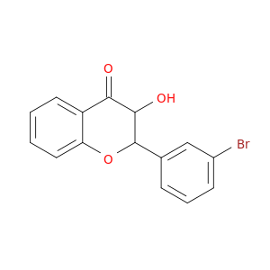 4H-1-Benzopyran-4-one, 2-(3-bromophenyl)-2,3-dihydro-3-hydroxy-