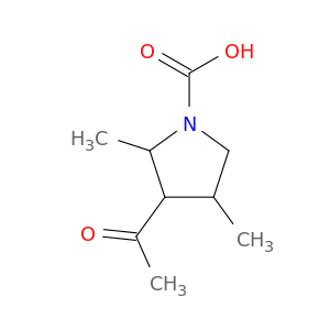 1-Pyrrolidinecarboxylicacid, 3-acetyl-2,4-dimethyl-