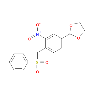 1,3-Dioxolane, 2-[3-nitro-4-[(phenylsulfonyl)methyl]phenyl]-