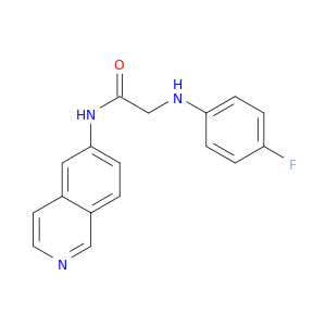 Acetamide, 2-[(4-fluorophenyl)amino]-N-6-isoquinolinyl-