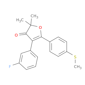 4-(3-氟苯基)-2,2-二甲基-5-(4-(甲硫基)苯基)呋喃-3(2H)-酮