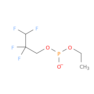 Phosphorous acid, monoethyl mono(2,2,3,3-tetrafluoropropyl) ester