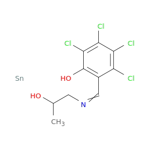 Tin, tetrachloro[2-[[(2-hydroxypropyl)imino]methyl]phenol]-