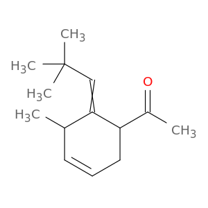 Ethanone, 1-[6-(2,2-dimethylpropylidene)-5-methyl-3-cyclohexen-1-yl]-