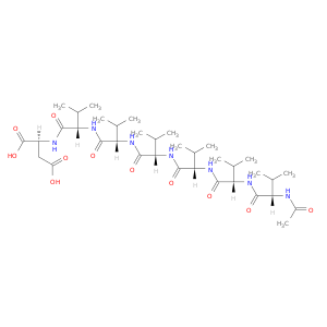 L-Aspartic acid, N-acetyl-L-valyl-L-valyl-L-valyl-L-valyl-L-valyl-L-valyl-