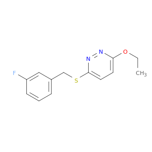 3-ethoxy-6-[(3-fluorobenzyl)sulfanyl]pyridazine