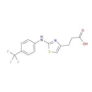 4-Thiazolepropanoic acid, 2-[[4-(trifluoromethyl)phenyl]amino]-