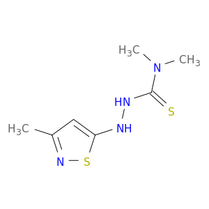 4,4-DIMETHYL-1-(3-METHYL-5-ISOTHIAZOLYL)THIOSEMICARBAZIDE
