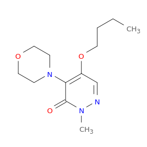 3(2H)-Pyridazinone, 5-butoxy-2-methyl-4-(4-morpholinyl)-
