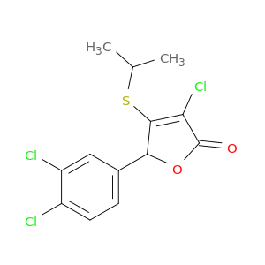 2(5H)-Furanone, 3-chloro-5-(3,4-dichlorophenyl)-4-[(1-methylethyl)thio]-
