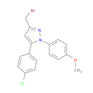 1H-Pyrazole, 3-(bromomethyl)-5-(4-chlorophenyl)-1-(4-methoxyphenyl)-
