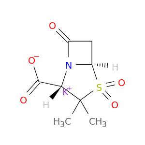 4-THIA-1-氮杂双环[3.2.0]庚烷-2-羧酸,3,3-二甲基-7-氧代-,4,4-二氧化锑,钾盐,(2s,5r)-