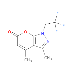 Pyrano[2,3-c]pyrazol-6(1H)-one, 3,4-dimethyl-1-(2,2,2-trifluoroethyl)-