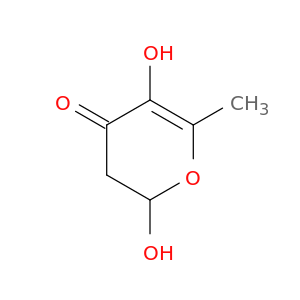 4H-Pyran-4-one, 2,3-dihydro-2,5-dihydroxy-6-methyl-