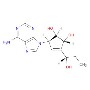 (1s,2r,5r)-5-(6-amino-9h-purin-9-yl)-3-[(1s)-1-hydroxypropyl]cyclopent-3-ene-1,2-diol