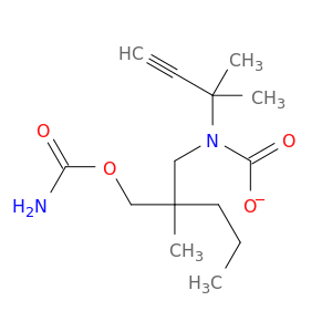 2-[(carbamoyloxy)methyl]-2-methylpentyl(2-methylbut-3-yn-2-yl)carbamate