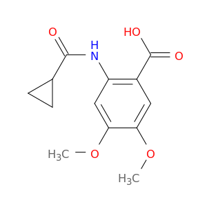 2-(环丙甲酰氨基)-4,5-二甲氧基苯甲酸