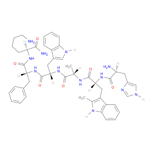 L-组氨酸-2-甲基-D-色氨酸-L-亮氨酸-L-色氨酸-D-苯丙氨酸-L-赖氨酸酰胺