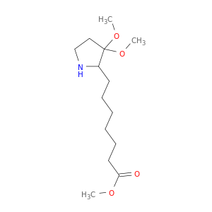 2-Pyrrolidineheptanoic acid, 3,3-dimethoxy-, methyl ester