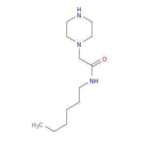 1-Piperazineacetamide, N-hexyl-