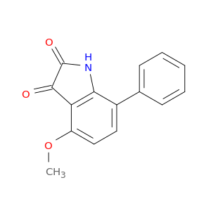 1H-Indole-2,3-dione, 4-methoxy-7-phenyl-