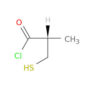 Propanoyl chloride, 3-mercapto-2-methyl-, (R)-
