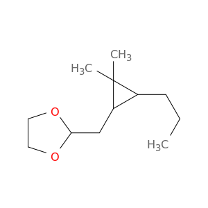 1,3-Dioxolane, 2-[(2,2-dimethyl-3-propylcyclopropyl)methyl]-