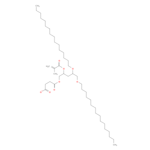 Butanedioic acid, 2,3-bis(hexadecyloxy)propyl2-[(2-methyl-1-oxo-2-propenyl)oxy]ethyl ester