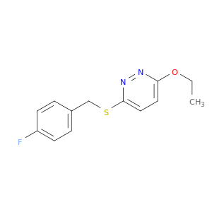 3-ethoxy-6-[(4-fluorobenzyl)sulfanyl]pyridazine