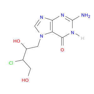 6H-Purin-6-one, 2-amino-7-(3-chloro-2,4-dihydroxybutyl)-1,7-dihydro-