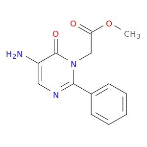 1(6H)-Pyrimidineaceticacid, 5-amino-6-oxo-2-phenyl-, methyl ester