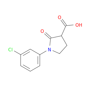 1-(3-Chlorophenyl)-2-oxopyrrolidine-3-carboxylic acid