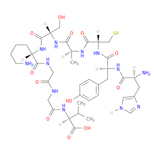 L-Valine, L-histidyl-L-tyrosyl-L-cysteinyl-L-alanyl-L-seryl-L-lysylglycylglycyl-