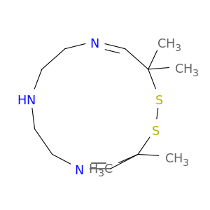 1,2-Dithia-5,8,11-triazacyclotrideca-4,11-diene, 3,3,13,13-tetramethyl-